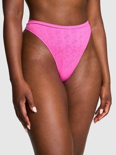 Трусики стрінги Victoria's Secret Pink Seamless High-Leg Thong Panty  &mdash; основне фото товару, вигляд спереду