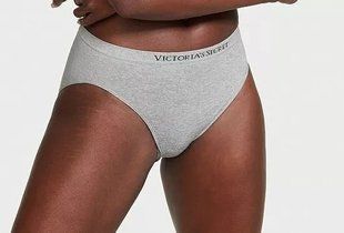 Трусики Victoria's Secret Seamless Bikini Panty Heather Gray 26327431 фото