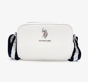 Сумка U.S. Polo Assn Classic Zip Crossbody Bag White &mdash; основне фото товару, вигляд спереду