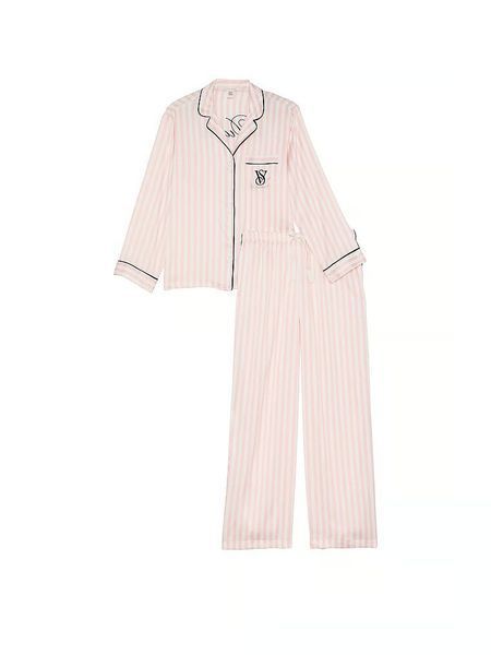 Піжама Victoria's Secret Satin Long Pajama Set &mdash; основне фото товару, вигляд спереду