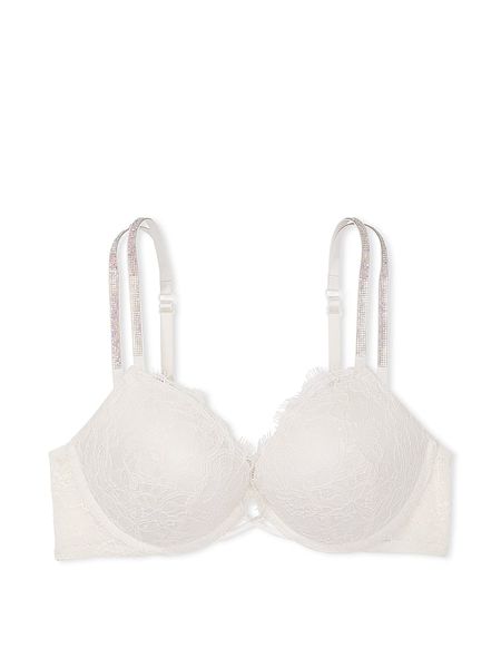 Бюстгальтер Victoria's Secret Bombshell Add-2-Cups Double Shine Strap Lace Push-Up Bra 26816571 фото