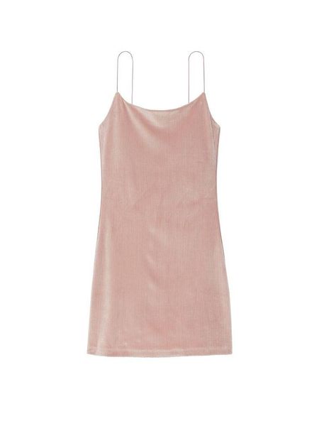 Сукня жіноча Victoria's Secret Ribbed Velour Cami Dress Pink 26603247 фото