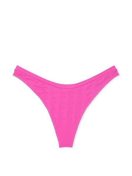 Трусики стрінги Victoria's Secret Pink Seamless High-Leg Thong Panty  &mdash; основне фото товару, вигляд спереду