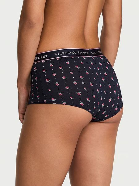 Трусики шортики Victoria's Secret Logo Cotton Boyshort Panty 27323799 фото