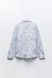 Сорочка жіноча ZARA Printed Devore Shirt Blue \ White, Білий, S