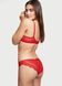 Трусики чікі Victoria's Secret Laceup Ouvert Cheekini Panty, Червоний, S