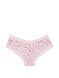Бавовняні Трусики Victoria's Secret Lace Waist Cotton Cheeky Panty &mdash; фото , вигляд з різних ракурсів