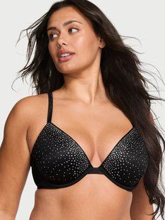Бюстгальтер Victoria's Secret Very Sexy Black Lightly Lined Demi Sparkle Shine Strap Bra 2671538D фото