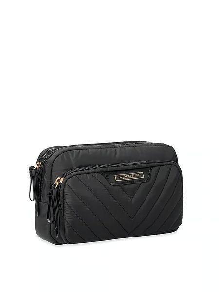 Косметичка Victoria's Secret Travel Makeup Pouch Black &mdash; основне фото товару, вигляд спереду