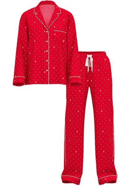 Фланелева піжама Victoria's Secret Flannel Long Pajama Set &mdash; основне фото товару, вигляд спереду