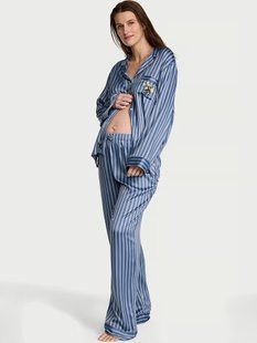 Піжама Victoria's Secret Signature Satin Long Pajama Set &mdash; основне фото товару, вигляд спереду