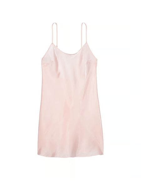 Нічна сорочка жіноча Victoria's Secret Organza Mini Slip Dress Pink 26798840 фото