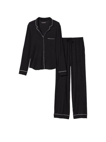 Піжама зі штанами Victoria's Secret Modal Long PJ Set &mdash; основне фото товару, вигляд спереду