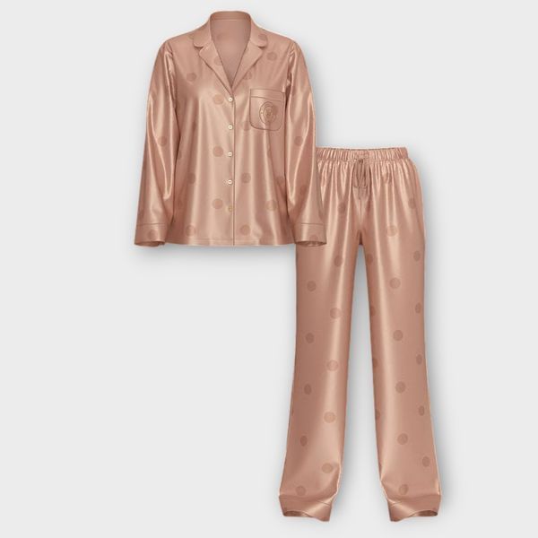 Піжама Сатинова Victoria's Secret Glazed Satin Long Pajama Set — фото товару | VikkyStyle Піжама Сатинова Victoria's Secret Glazed Satin Long Pajama Set — основне фото товару, вигляд спереду