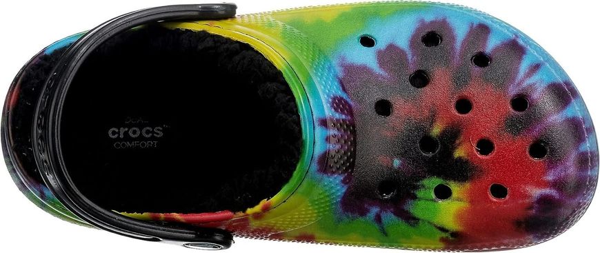 Крокси утеплені Crocs Men's and Women's Classic Tie Dye Lined Clog  423633 фото