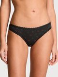 Трусики Victoria's Secret Logo Cotton Lace-Waist Bikini Panty &mdash; основне фото товару, вигляд спереду