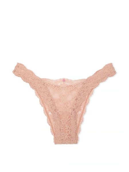 Комплект білизни Victoria's Secret Dream Angels Wicked Unlined Lace Balconette Bra & Lace Brazilian Panty Macaron 13245 фото