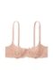 Комплект білизни Victoria's Secret Dream Angels Wicked Unlined Lace Balconette Bra & Lace Brazilian Panty Macaron, Бежевий, 36, B, M