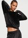 Велюровий спортивний костюм Victoria's Secret Velour Full-Zip Hoodie & Jogger, Чорний, XS