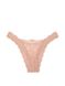 Комплект білизни Victoria's Secret Dream Angels Wicked Unlined Lace Balconette Bra & Lace Brazilian Panty Macaron, Бежевий, 36, B, M