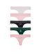 Набор трусиков Victoria's Secret 5-Pack Logo Cotton Thong Panties 27178821D  фото