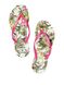 Жіночі шльопанці Victoria's Secret x Havaianas Slim Flip-Flop Green Pink, Квітковий принт, 7/8