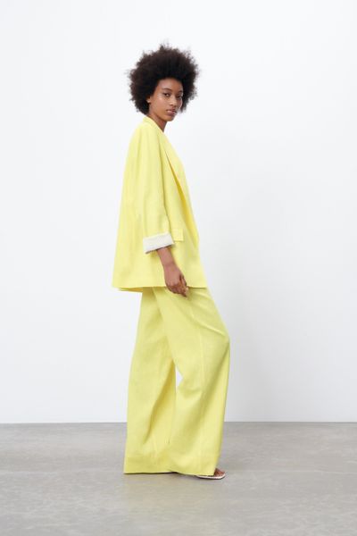 Костюм із льону ZARA Yellow 7992\939\300 фото