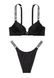 Купальник Victoria's Secret Bombshell Adds 2 cup push-up & Brazilian Bottom Black, Чорний, 36, B, M