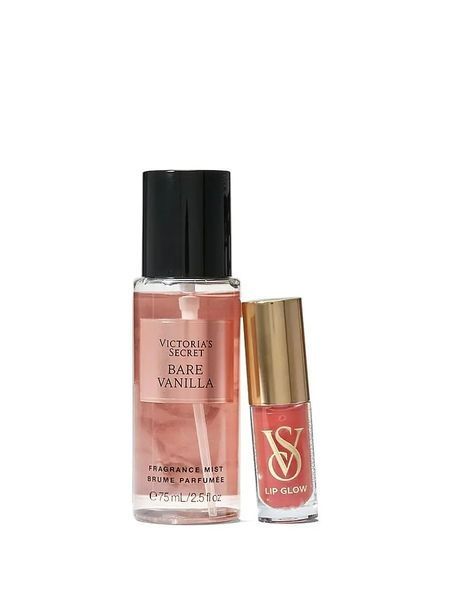 Набір Victoria's Secret Bare Vanilla Mist & Kiss Two-Piece Gift Set &mdash; основне фото товару, вигляд спереду