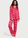 Подарунковий набір Victoria's Secret Піжама Satin Glazed Long Pajama Set + Трусики Very Sexy Smooth Micro High-Leg Thong  &mdash; фото , вигляд з різних ракурсів