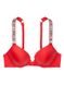 Купальник Victoria's Secret Bombshell Adds 2 cup push-up & Brazilian Bottom Red, Червоний, 34, C, S