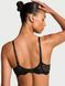 Комплект білизни Victoria's Secret Dream Angels Lace Lightly Lined Classic Coverage Demi Bra & Lace Adjustable String Bikini Panty Black , Чорний, 36, B, M