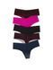 Набор трусиков Victoria's Secret Black/Tiger/Pink/Blue Thong Knickers 5 Pack 27178823D фото 2