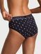 Трусики хіпстери Victoria's Secret Cotton Logo Cotton Hiphugger Panty Classic Navy Floral &mdash; фото , вигляд з різних ракурсів