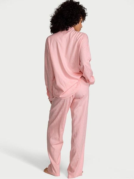 Піжама Victoria's Secret Angel Pink Cotton Modal Long Pyjama Set &mdash; основне фото товару, вигляд спереду
