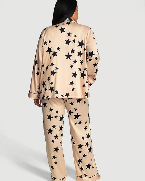 Піжама Сатинова Victoria's Secret Glazed Satin Long Pajama Set   &mdash; основне фото товару, вигляд спереду