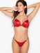 Подарунковий набір Victoria's Secret Піжама Сатинова Glazed Satin Long + Трусики Shine Strap Thong Panty &mdash; фото , вигляд з різних ракурсів