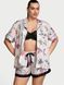 Піжама Сатинова Victoria's Secret Coconut White Floral Satin Short Pyjama Set &mdash; фото , вигляд з різних ракурсів