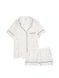 Піжама Victoria's Secret Satin Short Pajama Set Coconut White Bot &mdash; фото , вигляд з різних ракурсів