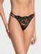 Трусики бразилианы Victoria's Secret Dream Angels Twinkle Strap Lace Brazilian Panty Black 26876110 фото 1