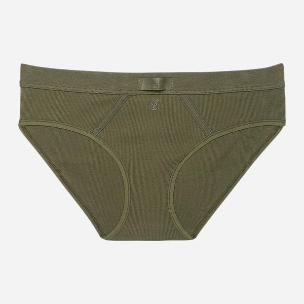 Трусики стринги Victoria's Secret Cotton Shine Patch Hiphugger Panty 26878600 фото