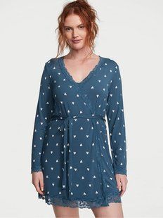 Халат Victoria&rsquo;s Secret Modal Lace Trim Robe 29978114D фото