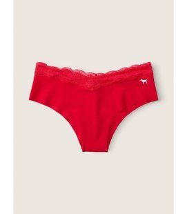 Бесшовные трусики чики Victoria's Secret PINK Red 26621027 фото