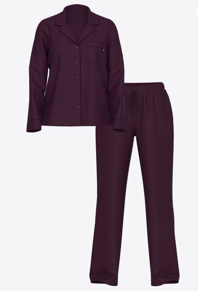 Піжама Victoria's Secret SoSoft™ Modal Long Pajama Set Burgundy — фото товару | VikkyStyle Піжама Victoria's Secret SoSoft™ Modal Long Pajama Set Burgundy — основне фото товару, вигляд спереду