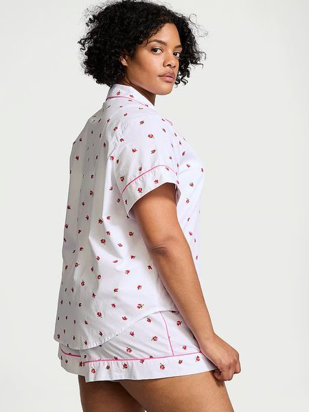 Піжама з шортами Victoria's Secret 100% Cotton Short Pajama Set &mdash; основне фото товару, вигляд спереду
