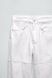 Джинсы ZARA - High Waisted Straight Leg White Denim Jeans with Patchwork Detail 6688\210\250 фото 7