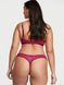 Трусики стринги Victoria's Secret Dream Angels Flocked Mesh Ruffle Thong Panty 26576566 фото 2