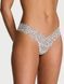 Трусики стрінги Victoria's Secret Lace Thong Panty Coconut White Dots &mdash; фото , вигляд з різних ракурсів