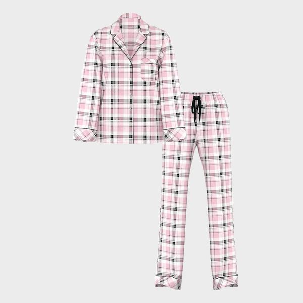 Фланелева піжама Victoria's Secret Flannel Long Pajama Set &mdash; основне фото товару, вигляд спереду