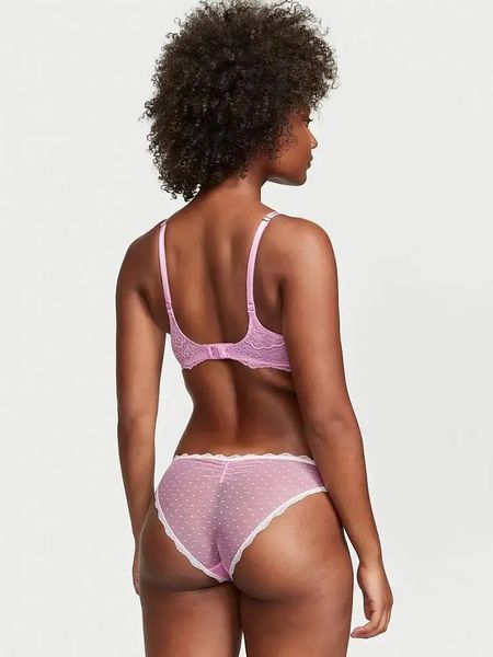 Подарунковий набір Victoria's Secret Піжама Modal Soft Short Pajama Set + Трусики Swiss Dot Dream Angels &mdash; основне фото товару, вигляд спереду